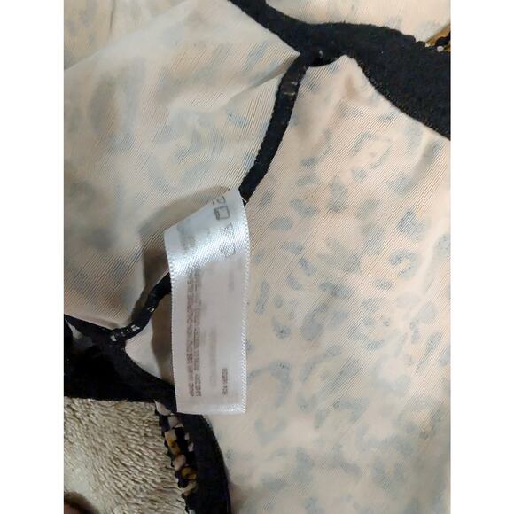 LEADING LADY Plus Size Bra 48DD 48 DD Leopard Spot Front Close Wireless Bralette - Picture 5 of 5